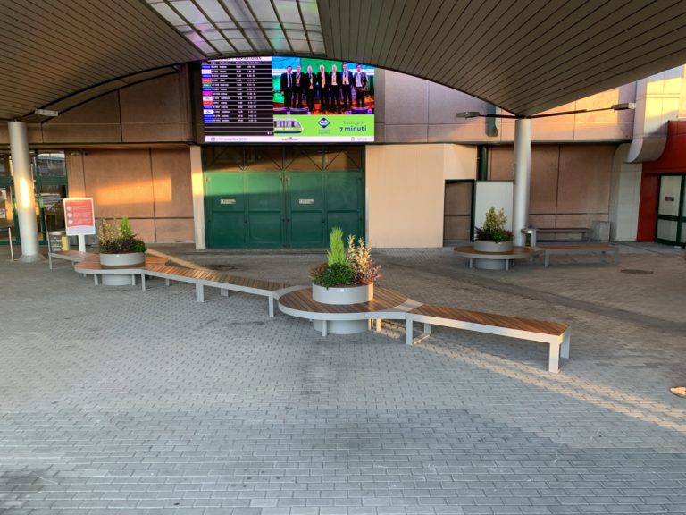 Seating at Bologna Airport Nos Italy